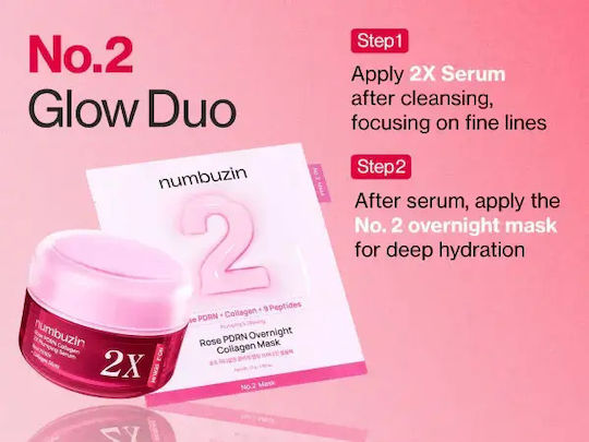 Numbuzin No.2 Rose PDRN Collagen Хидратиращ Серум За Лице С Колаген За Стягане 30ml
