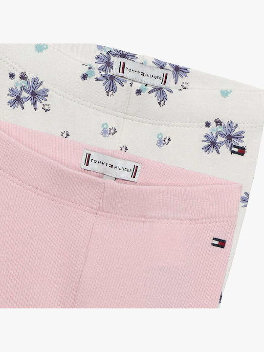 Kids Leggings Set Long Pink