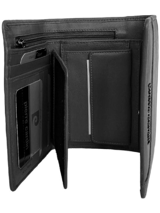 Μεγάλο Δερμάτινο Γυναικείο Πορτοφόλι με RFID Μαύρο