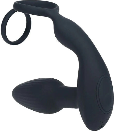 Ασύρματος Προστατικός Massager Σιλικόνης Περιστρεφόμενες Μπίλιες & Δαχτυλίδια Πέους & Όρχεων