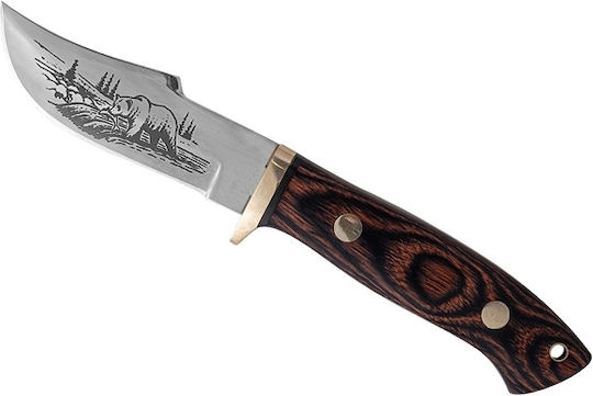 Hunting Knife Keychain Survival Black in Sheath