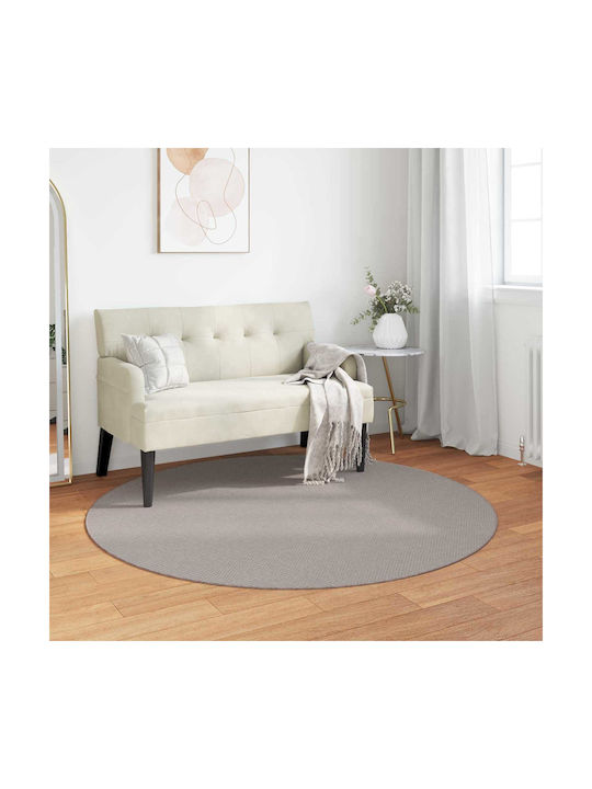 vidaXL Χαλί Φ120cm Κρέμα
