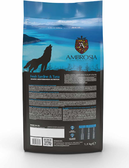 Ambrosia 5kg Trockenfutter ohne Getreide für erwachsene Hunde mit Thunfisch