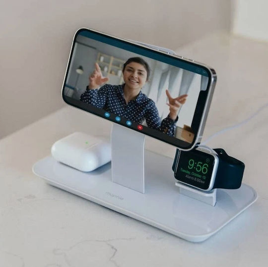 Mophie Φορτιστής Magsafe Λευκός (BYO MagSafe Stand V2)