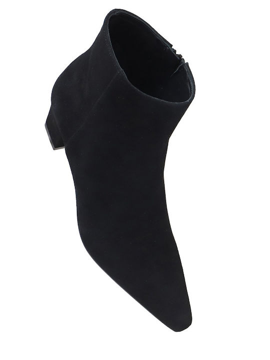 Suede Women's Ankle Boots Black