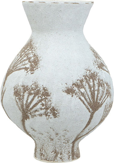 Artekko Βάζο Κεραμικό Λευκό Φ20xΥ28.5cm
