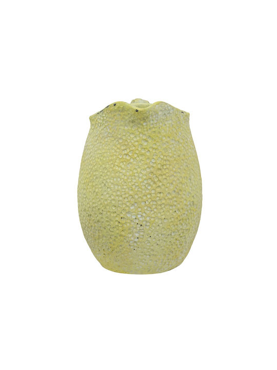 Artekko Διακοσμητικό Βάζο Beton Lemon Gelb 19.5x14.5x20cm 1Stück
