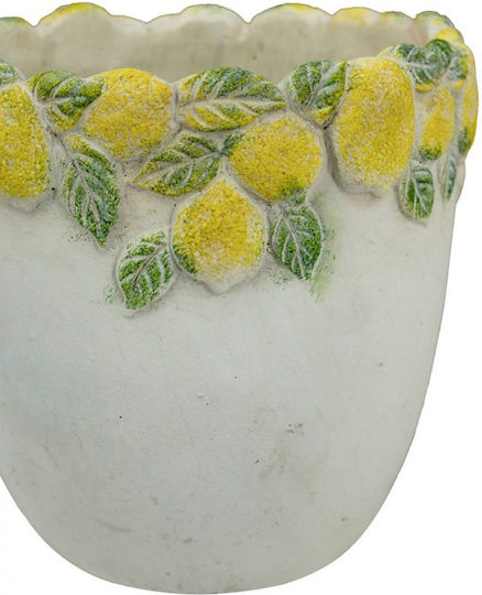 Artekko Декоративна ваза Бетон Lemon Жълт 19.5x19x19.5см 1бр