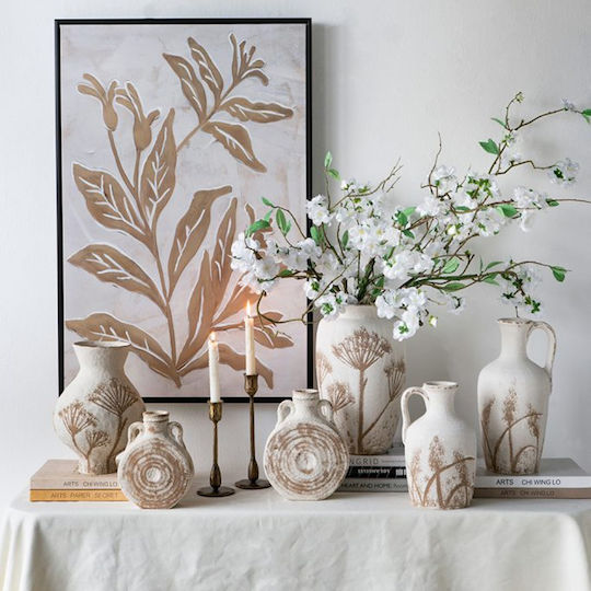 Artekko Decorative Vase White 16x15x26cm