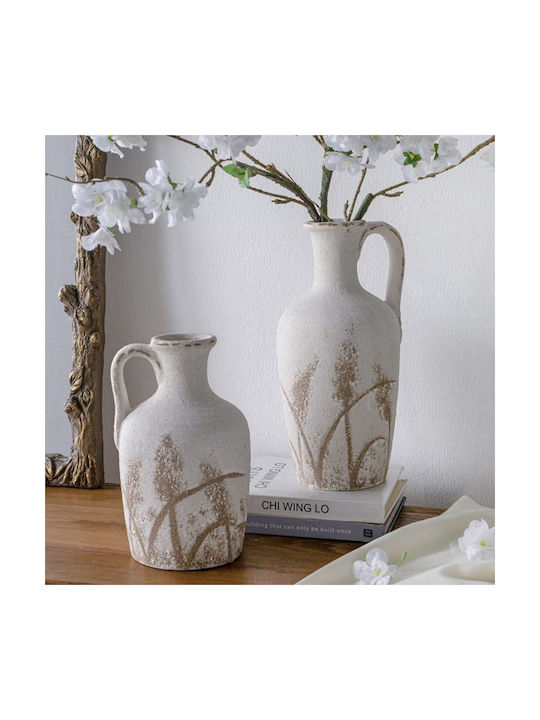 Artekko Decorative Vase White 17x15.5x34cm