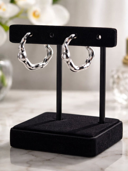 Eluna Earrings Hoops made of Silver