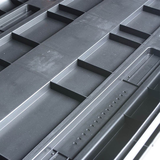 ArtPlast Μπαγκαζιέρα Οροφής Αυτοκινήτου 320lt Μαύρη Carbon με Ανάγλυφη Υφή