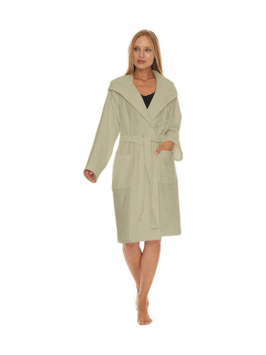 Homelovers Bathrobe with Hood Snow White 350gr/m²