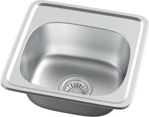 Finetto Drop-In Inox Satin 38x38cm Silver 271-41A05005SI Finetto Drop-In Inox Satin 38x38cm Silver 271-41A05005SI