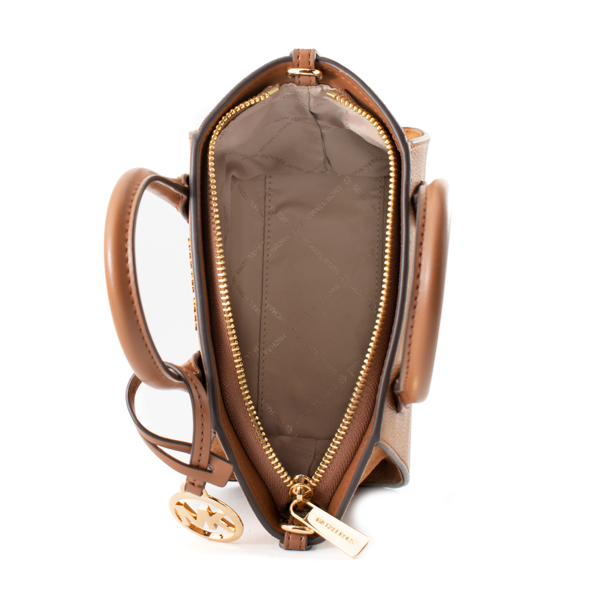 Michael Kors Geantă De Mână De Piele Tabac Maro 35F4G4VC0L-LUG