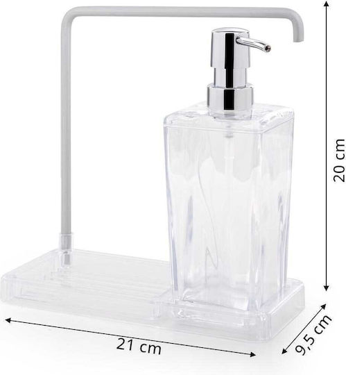 Raki Luna Dispenser Πλαστικό με Θήκη για Σφουγγάρι 420ml Raki Luna Dispenser Πλαστικό με Θήκη για Σφουγγάρι 420ml
