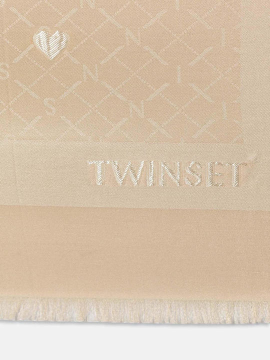 Twinset Γυναικείο Φουλάρι Μπεζ