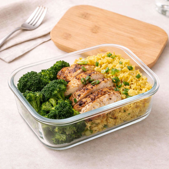 Bamboo Glass Lunch Box 1520ml