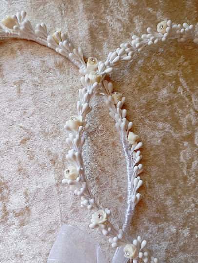 By Anastasia's Art Creations Χειροποίητα Πορσελάνινα Στέφανα Γάμου