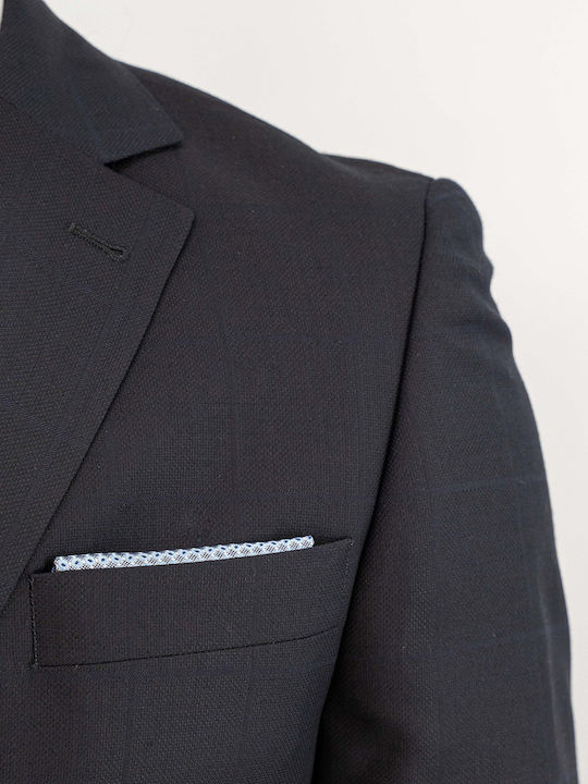 Costum Bărbați Cu vestă Blue