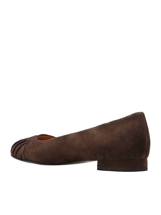 Suede Ballerinas Brown
