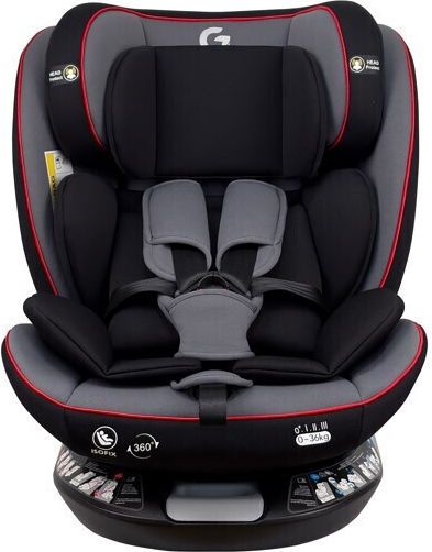 Fun Baby G Καθισματάκι Αυτοκινήτου i-Size με Isofix Γκρι Κόκκινο 0-36 kg