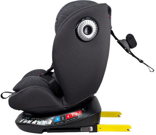 Fun Baby G Детско Столче за Кола i-Размер с Isofix Black Grey 0-36 кг