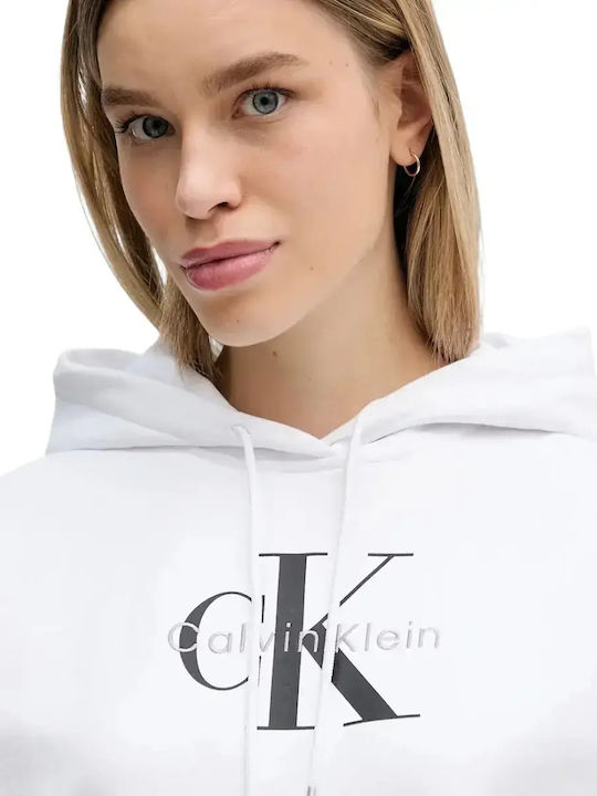 Logo Women's Sweatshirt Hooded White