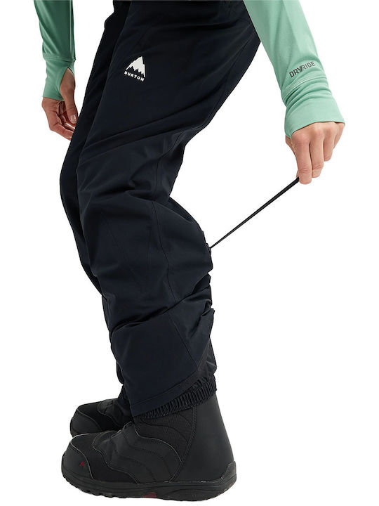 Burton Reserve 2l Stretch 3026610AS00 Women's Dungarees for Ski & Snowboard Black
