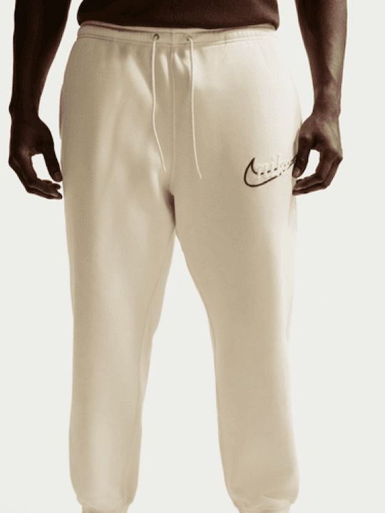 Sportswear Club Sweatpants with Elastic Beige