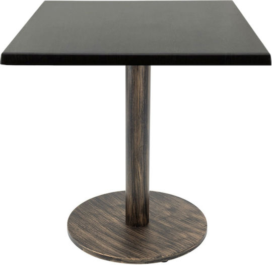 Τετράγωνο Μπαρ Vintage Bronze 70x70x74εκ. Τετράγωνο Μπαρ Vintage Bronze 70x70x74εκ.