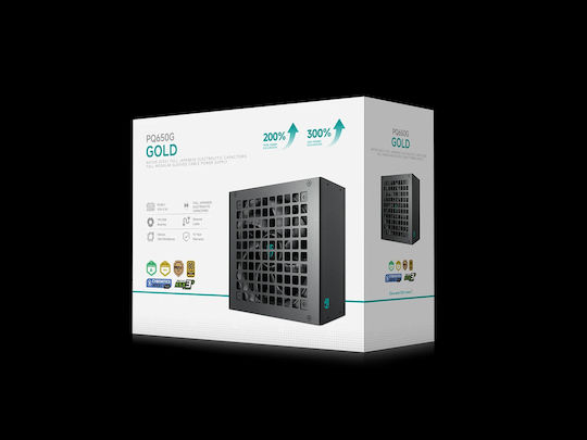 Deepcool PQ650G 650W Μαύρο Τροφοδοτικό Υπολογιστή Full Modular Cybenetics Gold