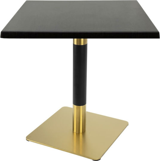 Τετράγωνο Μπαρ Wenge, Gold, Black 70x70x74εκ. Τετράγωνο Μπαρ Wenge, Gold, Black 70x70x74εκ.