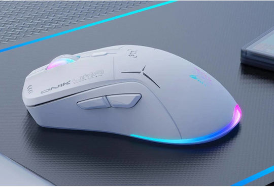 Onikuma CW917 Drahtlos RGB Gaming Gaming Maus 4800 DPI Weiß