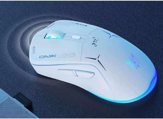 Onikuma CW917 Drahtlos RGB Gaming Gaming Maus 4800 DPI Weiß