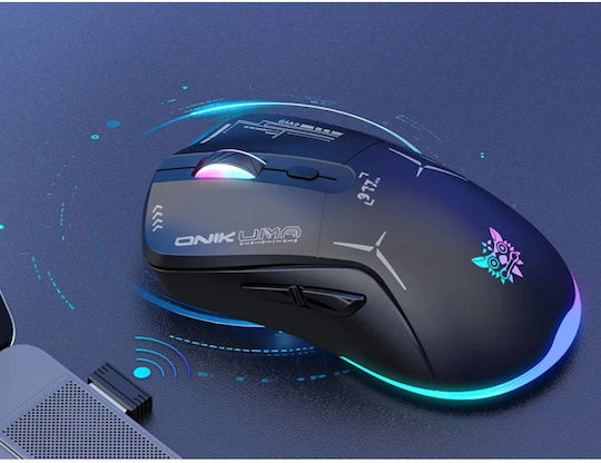 Onikuma CW917 Drahtlos RGB Gaming Gaming Maus 4800 DPI Schwarz