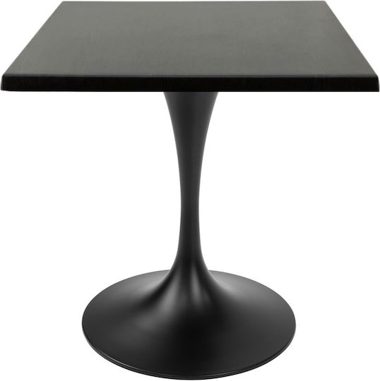 Τετράγωνο Μπαρ Wenge, Black 70x70x74εκ. Τετράγωνο Μπαρ Wenge, Black 70x70x74εκ.