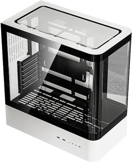 Darkflash HM1 Gaming Midi-Turm Computergehäuse mit Seitenfenster Schwarz