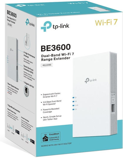 TP-LINK RE220BE Mesh WiFi Extender Dual Band (2.4 & 5GHz) 3600Mbps
