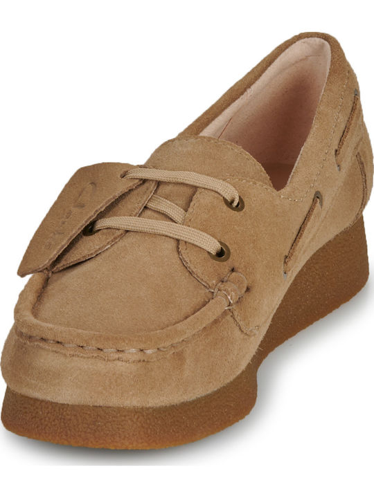 Wallabee EVO Damen Bootsschuhe Dark Sand Suede