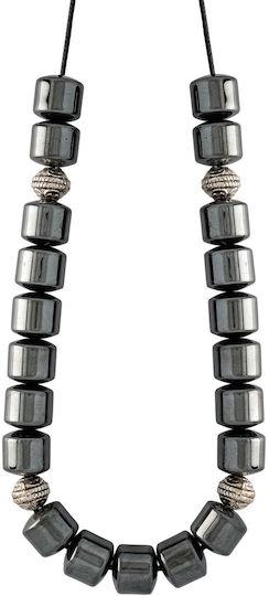 Kiriakos Gofas Sorgenperlen aus Hämatit Länge 1.2cm Silber