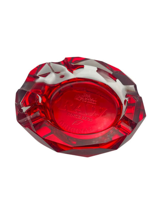 Raw Crystal Ashtray Ruby Red Τασάκι Raw Κρυστάλλινο Raw Crystal Ashtray Ruby Red Τασάκι Raw Κρυστάλλινο