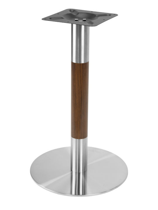Masa Pătrată Bar Din Lemn Cu Ramă Metalică Wenge 80x80x74cm