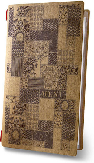 DAG Style Menu Holder Made of Cellulose in Brown Colour Custom Eco