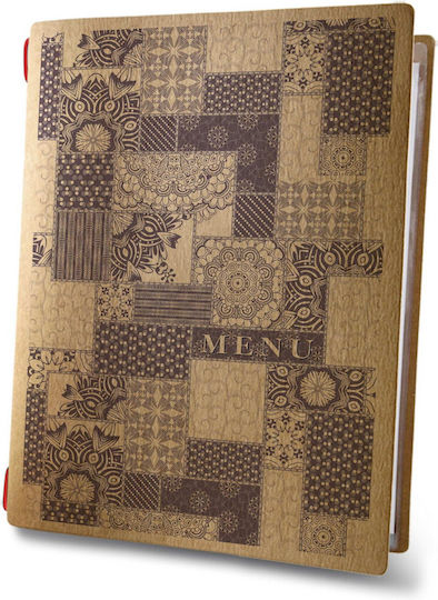 DAG Style Menu Holder Made of Cellulose in Brown Colour Custom Eco