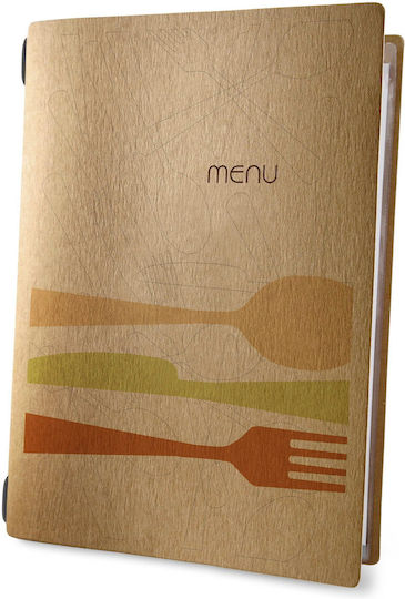 DAG Style Menu Holder Made of Cellulose in Brown Colour Custom Eco