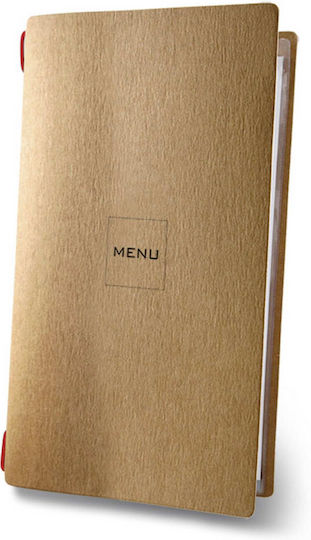 DAG Style Menu Holder Made of Cellulose in Brown Colour Custom Eco