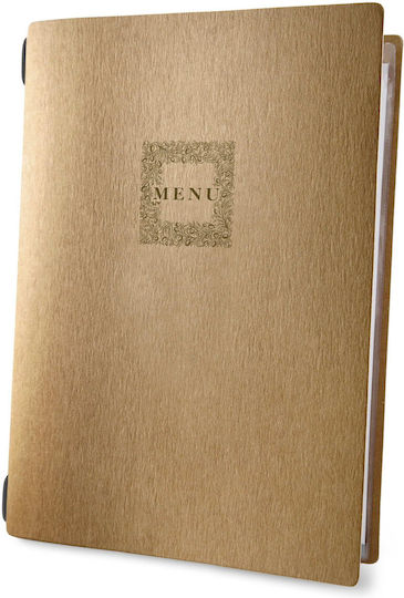 DAG Style Menu Holder Made of Cellulose in Brown Colour Custom Eco