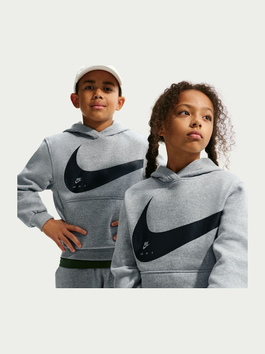 Kinder-Sweatshirt mit Gray Kapuze K Nsw Club