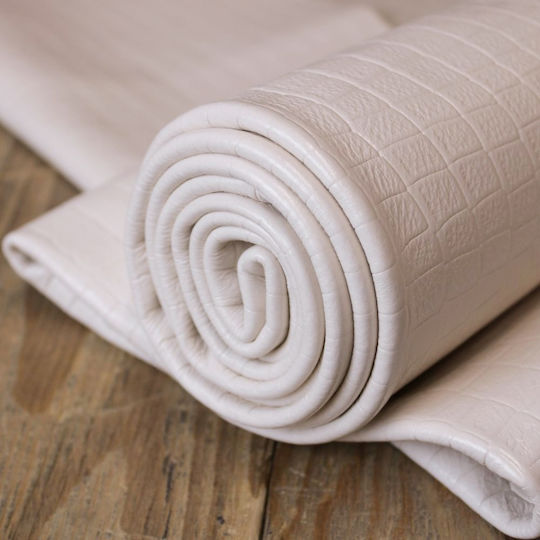 Crocodile Leather Crs003 Cow Embossed Cream 2.40–2.60m²